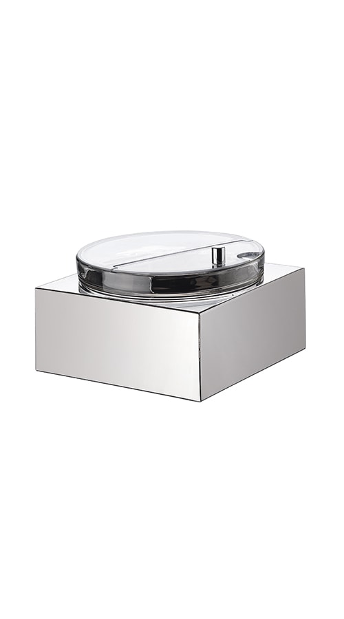 Abert Square stainless steel fruit salad holder 18-10 24x24cm without lid art. V760552007